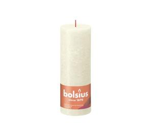 Soft & Pearl bolsius Rustic Pillar Candle (190 x 68 mm)
