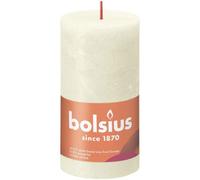 Soft Pearl Bolsius Rustic Shine Pillar Candle 130 X 68mm - Ivory