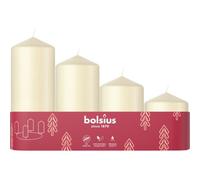Soft Pearl Pillar Candles Pack Of 4