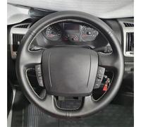 Soft Perforated Leather Cover Steering Wheel Cover Protection Trim For Fiat For Ducato 2006-2019 Auto Accessories Styling(Yellow Thread)