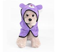 Soft Pet Bathrobe, Fast Drying Microfiber Comfortable Dogs Bath Towel Puppy Bathrobe Beach Essentials Cat Robe for Bath Beach Swimming (S)
