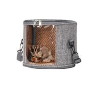 Soft Pet Carrier - Portable Transport Bag with Breathable Mesh, Animal Carrier with Clear Visor, for Ferrets, Hamsters, Birds, Reptiles, Rabbits, Puppies and