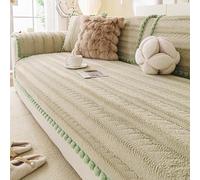 Soft Pet-friendly Sofa Cover - High Gram Rabbit Plush Fabric, Non-slip For Couch Protection, Sectional, Loveseat, Cat-proof Home Decor green 70 * 120cm