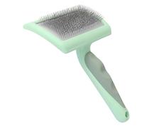 Soft Pet Grooming Brush - Dog Hair Brush, Puppy Grooming Tool | Ergonomic Handle Cat Comb, Pet Comb with Curved Teeth, Floating Hair Removal for Cats and Dogs, Light Red, Green, Purple, 7.09x4.61x0.94