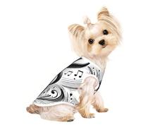Soft Pet T-Shirt Cute A Beating Note Print Tank Top, Cotton Tees Tank Vest for Small Puppy, Cat & Dog