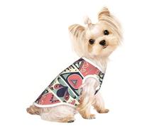 Soft Pet T-Shirt Cute Abstract Style Pattern Print Tank Top, Cotton Tees Tank Vest for Small Puppy, Cat & Dog