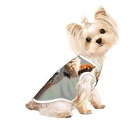 Soft Pet T-Shirt Cute Alpaca Avatar Print Tank Top, Cotton Tees Tank Vest for Small Puppy, Cat & Dog