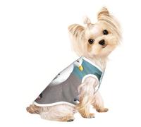 Soft Pet T-Shirt Cute Cute Seagull Print Tank Top, Cotton Tees Tank Vest for Small Puppy, Cat & Dog