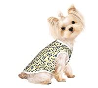 Soft Pet T-Shirt Cute Labyrinth Treasure Map Print Tank Top, Cotton Tees Tank Vest for Small Puppy, Cat & Dog