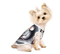 Soft Pet T-Shirt Cute Mouse in The Hole Print Tank Top, Cotton Tees Tank Vest for Small Puppy, Cat & Dog