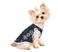 Soft Pet T-Shirt Cute Mystical Symbol Words Print Tank Top, Cotton Tees Tank Vest for Small Puppy, Cat & Dog