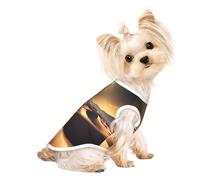 Soft Pet T-Shirt Cute Sahara Desert Print Tank Top, Cotton Tees Tank Vest for Small Puppy, Cat & Dog