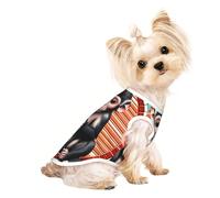 Soft Pet T-Shirt Cute The Silent Monkey Print Tank Top, Cotton Tees Tank Vest for Small Puppy, Cat & Dog