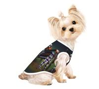 Soft Pet T-Shirt Cute Tropical Rainforest Spiders Print Tank Top, Cotton Tees Tank Vest for Small Puppy, Cat & Dog
