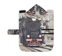 Soft Pet Towel Coat for Dogs Cats, Bath Robe Absorbent Bathrobewith Hood Adjustable Collar & Belly Strap, S Retro Steam Train Departs from The Station with Smoke