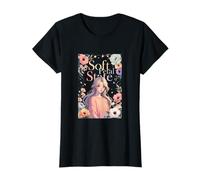 Soft Petal State Floral Aesthetic Art T-Shirt