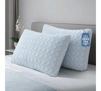 Soft Pillows King Size Set of 2, Shredded Memory Foam Cooling Adjustable Hypoallergenic Hotel Quality Pillow for Back, Side and Stomach Sleeper