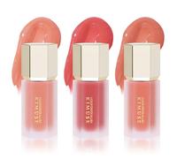 Soft Pinch Gel-Cream Blush Trio, Liquid Blush for Cheeks, Weightless, Long-Wearing, Smudge Proof, Natural-Looking, Dewy Finish, Skin Tint Blush Makeup, 0.42 Fl Oz (sunset nude)
