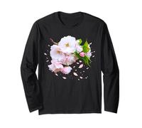 Soft Pink Cherry Blossom Branch Sakura Japan 2 Shapes Mania Long Sleeve T-Shirt