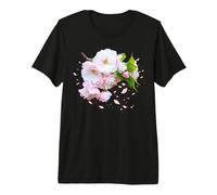 Soft Pink Cherry Blossom Branch Sakura Japan 2 Shapes Mania Premium T-Shirt