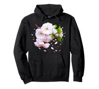 Soft Pink Cherry Blossom Branch Sakura Japan 2 Shapes Mania Pullover Hoodie