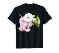 Soft Pink Cherry Blossom Branch Sakura Japan Shapes Mania T-Shirt