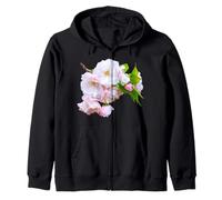 Soft Pink Cherry Blossom Branch Sakura Japan Shapes Mania Zip Hoodie