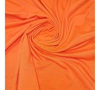 Soft Plain Cotton Jersey Stretch Knit T Shirt Baby Grow Craft Fabric Material 58'' - 150 cm Wide Sold As 1 Meter Pre - Cut Lengths (Orange) (LPBABYGR)