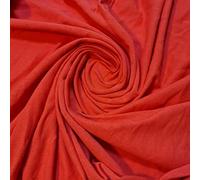 Soft Plain/Printed Cotton Jersey Stretch Knit T Shirt Baby Grow Craft Fabric Material 58" - 150 cm Wide Sold As 1 Meter Pre - Cut Lengths (Coral)