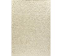 Soft Plain Thick Area Shaggy Rug - Ivory Cream 60 X 110 Cm