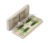 Soft Plastiс Molds Lure Making Injection Mold Fishing Lures Molds 4 Cavity Micro D Bomb 2.3''