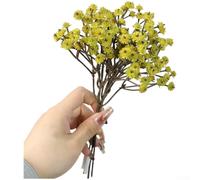 Soft Plastic Baby's Breath Flowers 21cm Flexible Stems(Green) | Lifelike texture, natural color gradients, soft plastic material, 21cm length, for ideal for elegant home accents