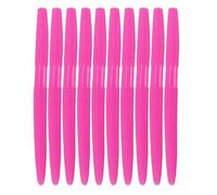Soft Plastic Bass Fishing Lure 5.3" Senko Style Worms-Salt Impregnation, Ribbed Design Slow Sinking Swimbaits (08-Bubble Gum)