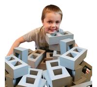 Soft Play Foam Breeze Blocks - Building Bricks Set for Kids - Safe, Non-Toxic EVA Foam Construction Toys for Toddlers & Children - Available in 10, 20, 40, 60, or 100-Piece Sets (20pcs)