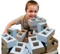 Soft Play Foam Breeze Blocks - Building Bricks Set for Kids - Safe, Non-Toxic EVA Foam Construction Toys for Toddlers & Children - Available in 10, 20, 40, 60, or 100-Piece Sets (10pcs)