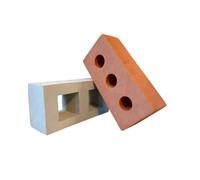 Soft Play Foam Bricks, 2-Piece Building Blocks Set for Kids, Includes Red Foam House Brick & Grey Foam Breeze Block, Safe Construction Toys for Toddlers & Children, Realistic Pretend Role Play