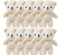 Soft Plush Bears Cartoon Bear 10pcs Mini Bear Baby Box Pp Cotton Filling Mini Plushies Bear Stuffed Animals Bulk