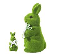 Soft Plush Bunnies - Compact Figure of Realistic Rabbit | Decoration in the Shape of Rabbit with Musk, for Children Family Friends Easter Parties Shelf Wardrobe Entrance Home Indoor