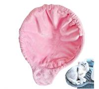 Soft Plush Cat Hammock Suitable for Diy Climbing Frame Cat-Nest With Cat-Tree Installation Hanging Thickened Spoon Hammock Suitable for Rest in Spring And Summer (pink)