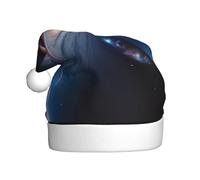 Soft Plush Christmas Hat - Fun A Fascinating Universe Festive Decorative Cap, Perfect for Xmas Tree Decor, Parties, and Events