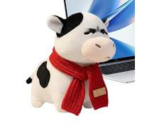 Soft Plush Cow - Cuddly Animal Pillow, Kids Comfort with Sleep Time, Huggable Toy with Travel Adventures, Cute Companion, Gift for Bedtime Cuddles, Naptime Snuggles, and Playtime Fun