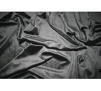 Soft Plush Cuddlesoft Fleece Fabric Black, 1/2Mtr - 150cmx50cm