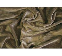 CRS Fur Fabrics Soft Plush Cuddlesoft Fabric Chocolate, Fleece, Brown, 1Mtr-150cmx100cm