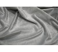 Soft Plush Cuddlesoft Velboa Fleece Fabric Pale Grey, 1metre 150cm x 100cm