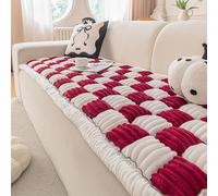 Soft Plush Dog Couch Cover Thick NonSlip Washable Pet Blanket for Windows & Sofas Ideal for Cats & Dogs (80x120cm/31x47inch Red)