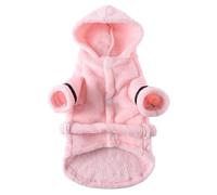 Soft Plush Dog Hooded Pajamas Autumn Winter Warm Fleece Pet Pajamas Chihuahua Pug Yorkshire Terrier Lightweight Jacket,A,XL