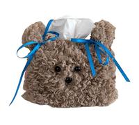 Soft Plush Dog Tissue Holder Playful Dog Plush Tissue Box Cover Modern Box Contemporary Cases Decorative Dispenser