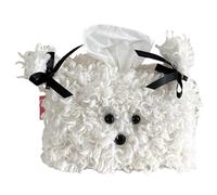 Soft Plush Dog Tissue Holder Playful Dog Plush Tissue Box Cover Modern Box Contemporary Cases Decorative Dispenser