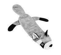Soft Plush Dog Toys No Stuffing Dog Chew Toys Squeaky Dog Toys For Puppy Small Medium Dogs Playing Training Strong Big Dog Toy Raccoon 60cm(23.6inch) Long