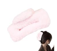 Soft Plush Hair Clip for Women Distinctive Artistic Fashionable | Time-Saving Solution: Our Fuzzy Claw Clip is the excellent time-saving choice
